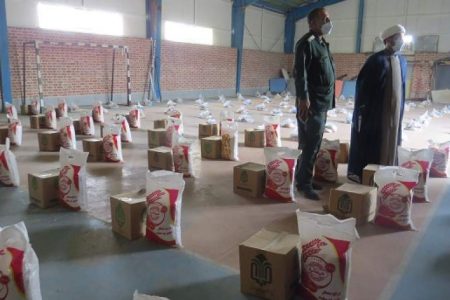 توزیع ۵۰۰ بسته معیشتی توسط سپاه عنبرآباد در بین نیازمندان