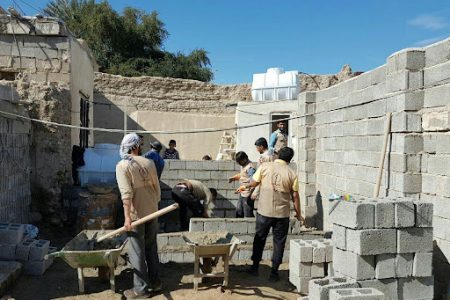 ساخت سرویس بهداشتی توسط گروه جهادی