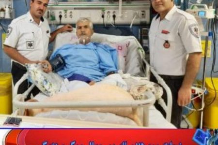 نجات جان مرد ۷۵ ساله رفسنجانی توسط تکنسین های اورژانس