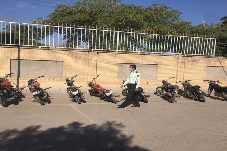 دستگیری سارق موتور سیکلت ها در کرمان