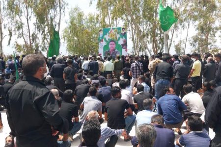 تشیع پیکر شهید مدافع امنیت در نرماشیر