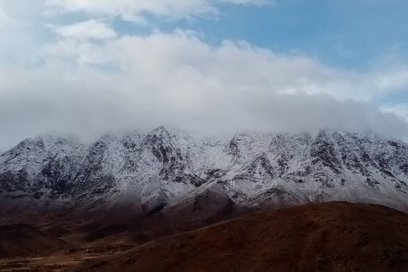 بارش برف در ارتفاعات کرمان/ احتمال بروز سیلاب و آبگرفتگی