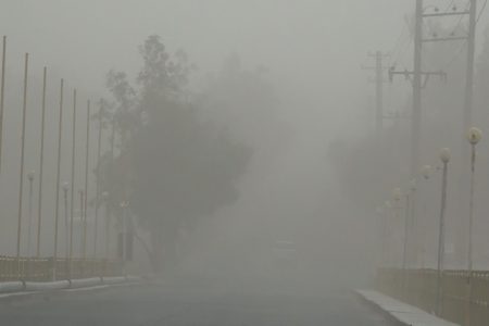طوفان شهرستان فهرج را تعطیل کرد+فیلم