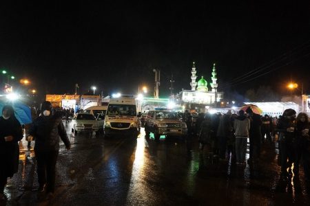 موکب‌های گلزار شهدا شهر کرمان در شب شهادت سردار شهید حاج قاسم سلیمانی