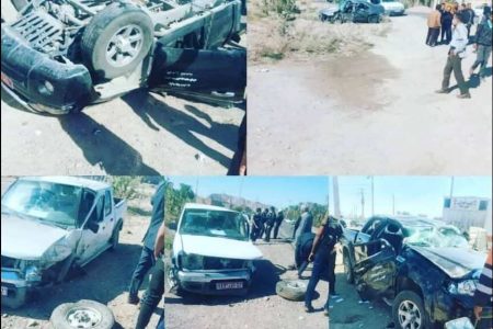 سانحه برای خودرو حامل مدیران شهرستانی در بازدید از سیل جنوب کرمان