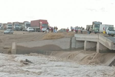 بحران در ریگان به علت سیلاب