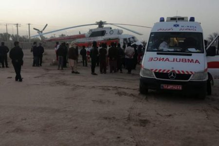 ۵ نفر گرفتار در مناطق عشایری با امداد هوایی به ریگان منتقل شدند