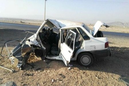 تصادف در جاده کرمان – بافت ۵ مصدوم به جای گذاشت