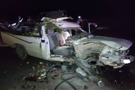 یک کشته و یک مجروح در تصادف محور «کرمان-کوهپایه»