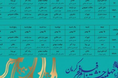 آغاز اکران جشنواره فیلم فجر در کرمان از ۱۵ بهمن ماه
