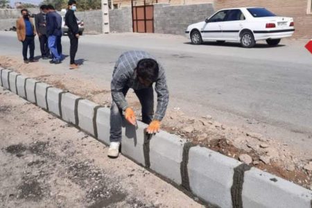 بازدید میدانی شهردار قلعه گنج از پروژه های در حال اجرا