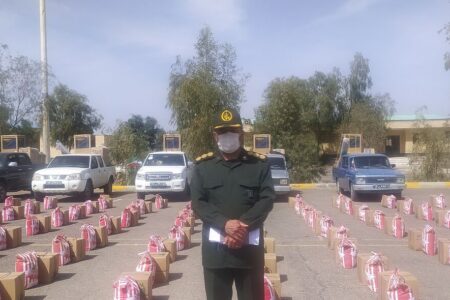 توزیع یک هزار بسته معیشتی و هفت سری جهیزیه به همت سپاه در بم