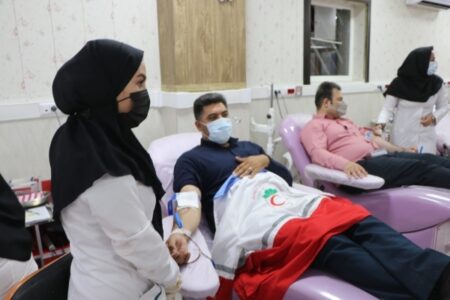 اهدای بیش از ۵۰ هزار سی‌سی خون توسط اعضای هلال‌احمر کرمان