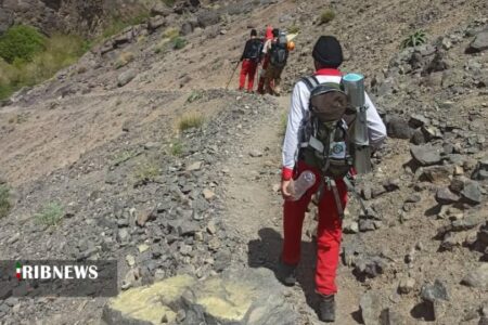 نجات یک کوهنورد درشهر راین