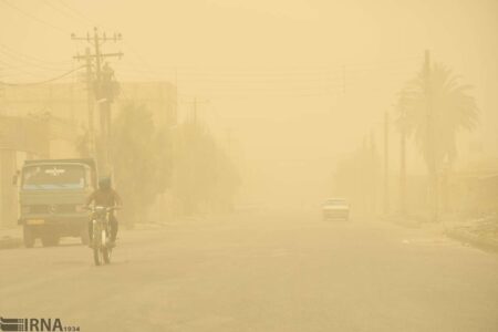 وزش باد و خیزش گرد و خاک در بسیاری از مناطق استان کرمان ادامه دارد