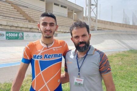 رکوردشکنی دوچرخه سوار کرمانی در لیگ جوانان