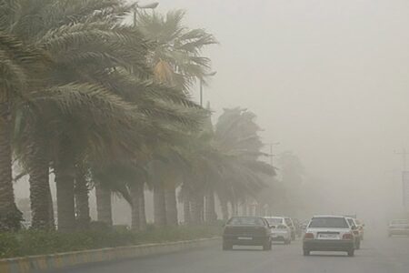 وقوع گرد و غبار در شرق کرمان