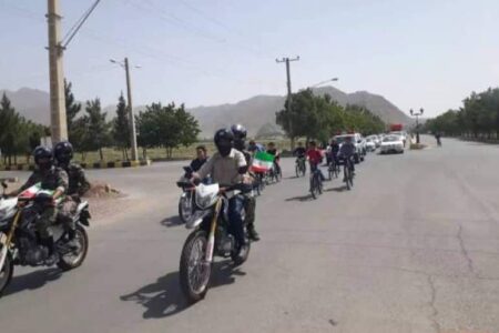رژه موتوری به مناسبت سالروز آزادسازی خرمشهر در شهرستان کوهبنان