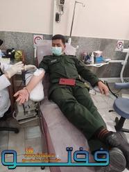 اهداء خون جمعی از پاسداران و سربازان سپاه جیرفت