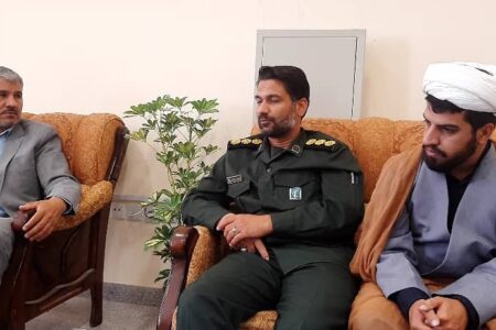 دیدار مسئولین سپاه شهرستان کوهبنان با رئیس دادگستری
