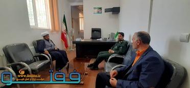 دیدار مسئولین سپاه با رئیس اصناف شهرستان کوهبنان