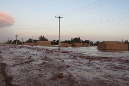 وضعیت بحرانی سیل در محله امام علی(ع) رفسنجان
