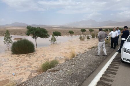 سیل در آرامستان بهشت کریمان/ معاون شهردار کرمان: سیلاب کنترل شد