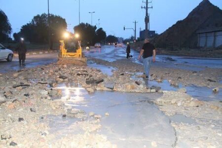 ادارات بخش نوق رفسنجان تعطیل شد