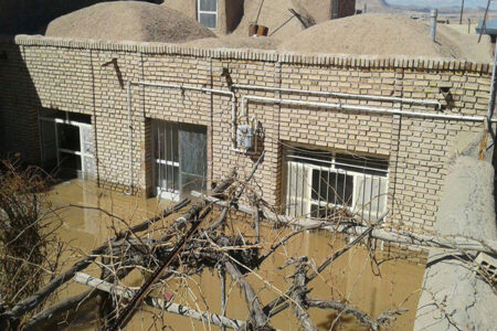 خسارات سیل در شهر رفسنجان و آبگرفتگی منازل