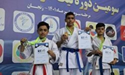 قهرمانی نونهالان کرمانی در کاراته وان کشور