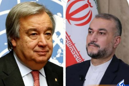 گفتگوی تلفنی دبیر کل سازمان ملل و وزیر خارجه ایران درباره برجام