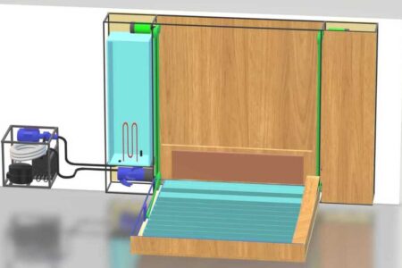 ساخت نمونه اولیه تشک طبی تفریحی با آب/ بهره‌گیری از سیستم خنک‌کننده با سامانه تبرید گازی