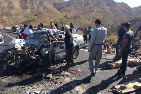 ۵ کشته و ۱۰ زخمی در حادثه واژگونی یک دستگاه افغانی کش در محور فهرج -زاهدان