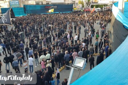 تجمع بزرگ هیئت‌های عزاداری در شهرستان جیرفت برگزار شد
