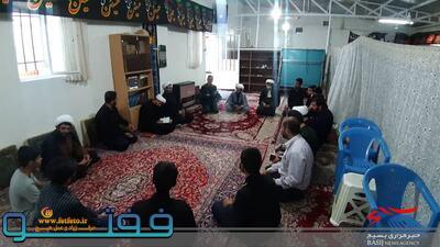 برگزاری جلسه هم اندیشی گروه صالحین باحضور فرمانده ناحیه در حوزه ابوالفضل