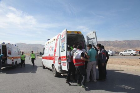 تصادف ۵ خودرو در کرمان با ۲ کشته و ۷ مصدوم
