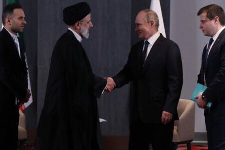 رؤسای جمهور ایران و روسیه با یکدیگر دیدار کردند+فیلم