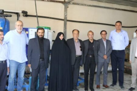 افتتاح طرح ۷۴ هکتاری آبیاری تحت فشار در شهرستان زرند