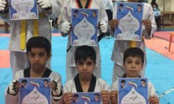 درخشش تکواندوکاران خردسال نرماشیری در مسابقات استان کرمان