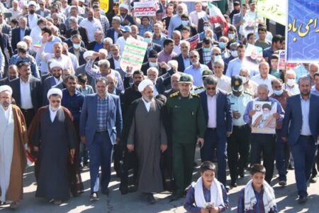 راهپیمایی ۱۳ آبان در شهرهای کرمان