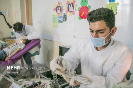 ارائه خدمات پزشکی بسیج در مناطق محروم کرمان
