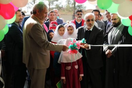 ۲ مدرسه ۶ کلاسه خیرساز در لنگر ماهان افتتاح شد