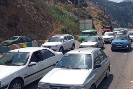 ترافیک سنگین آزادراه قزوین- کرج