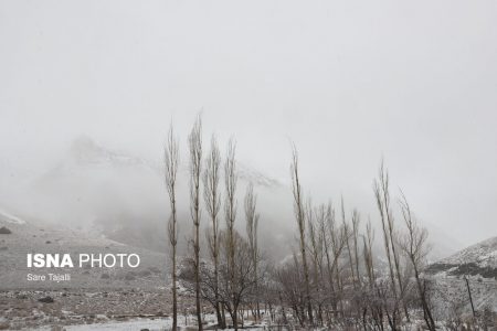 بارش برف در کویر-کرمان