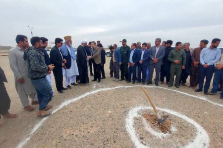 کلنگ پروژه اکوکمپ ریگان به زمین زده شد