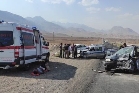 وقوع ۴۲۸ فقره حادثه رانندگی در محورها و شهرهای کرمان/ ۲۴ نفر فوت کردند