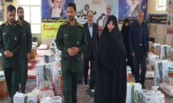 کمک مومنانه| توزیع بسته‌های معیشتی سپاه در آستانه عید فطر در کوهبنان