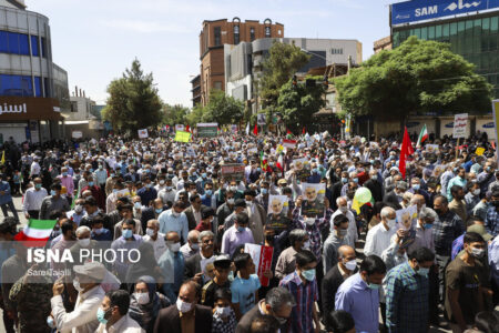 راهپیمایی روز قدس در کرمان برگزار شد