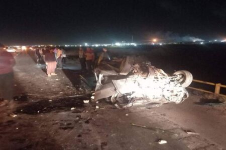 دو کشته در تصادف محور زرند به ریحانشهر