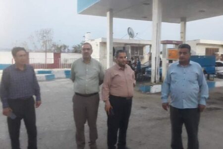 بازدید از روند تعمیر و تجهیز جایگاه پمپ بنزین فاریاب انجام شد